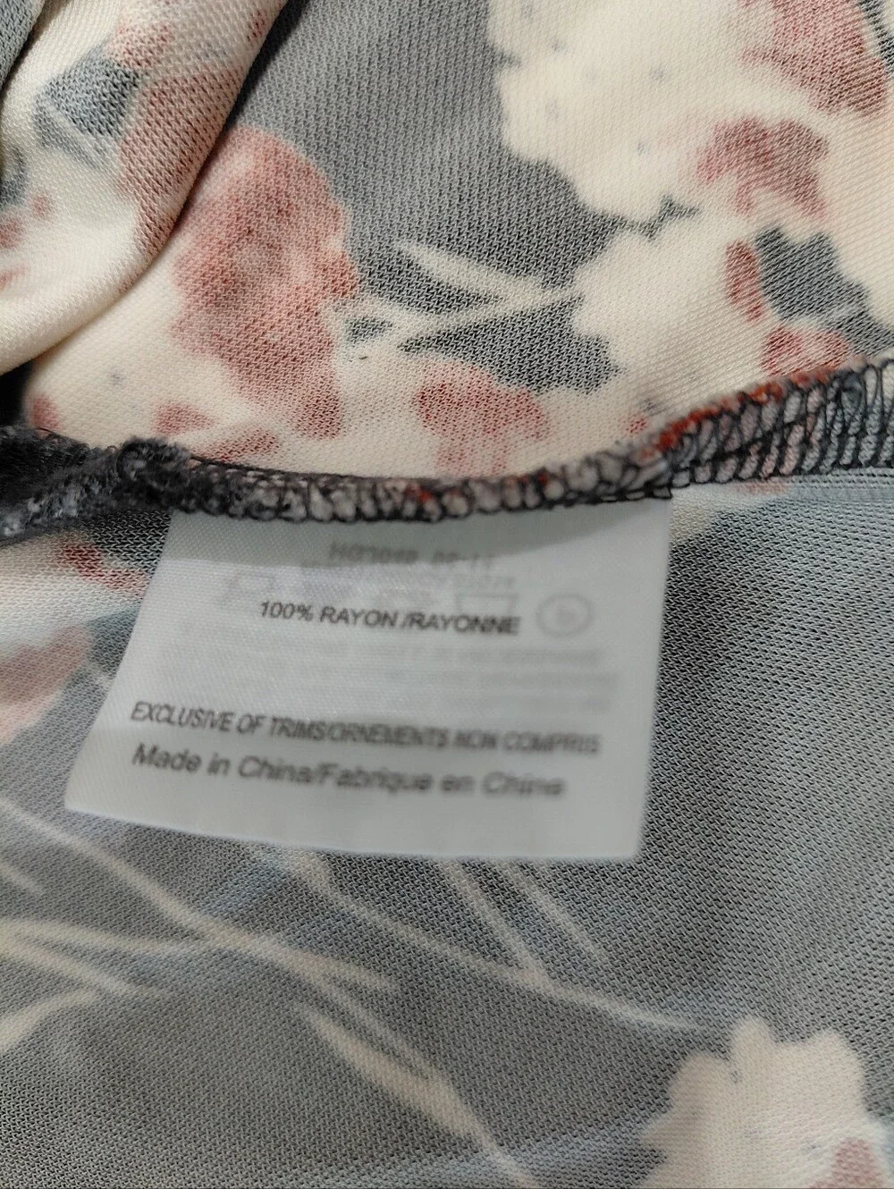 Tory Burch Navy Blue Cherry Blossom Rayon Dress